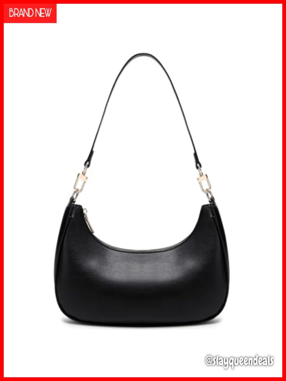 Women's PU Leather Hobo Shoulder Bag Lightweight Underarm Purse with Zipper